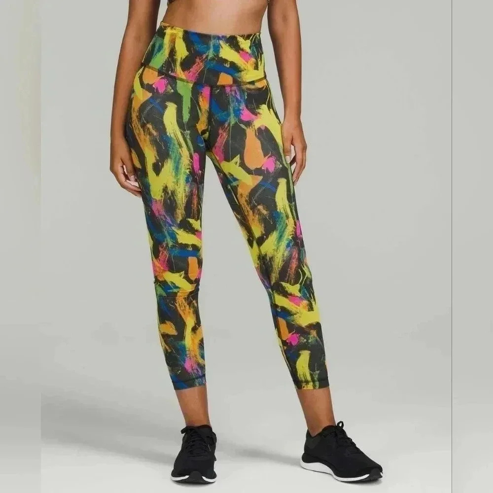 Lululemon Wunder Train High-Rise Tight 25"Undertone Black Multi